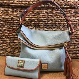 Dooney and Bourke Sloan with matching wallet.
